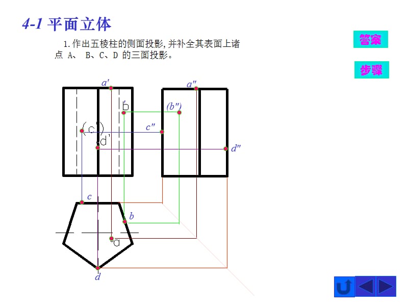 现代工程图学习题集(第三版)答案习题答案第4章.ppt_第2页