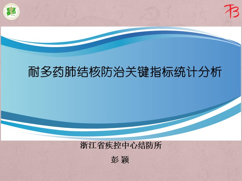 耐多药肺结核防治关键指标统计分析_第1页