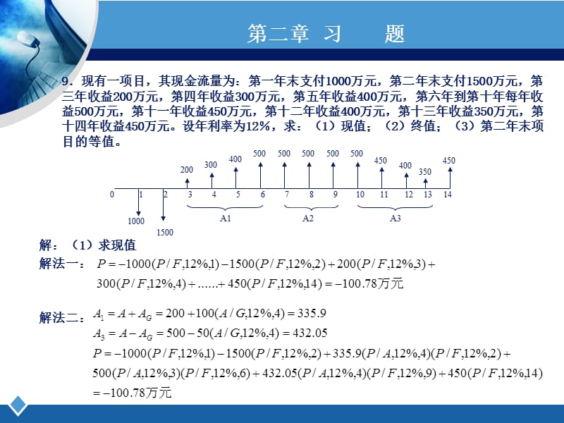 工程经济学课后习题答案(至).ppt_第2页