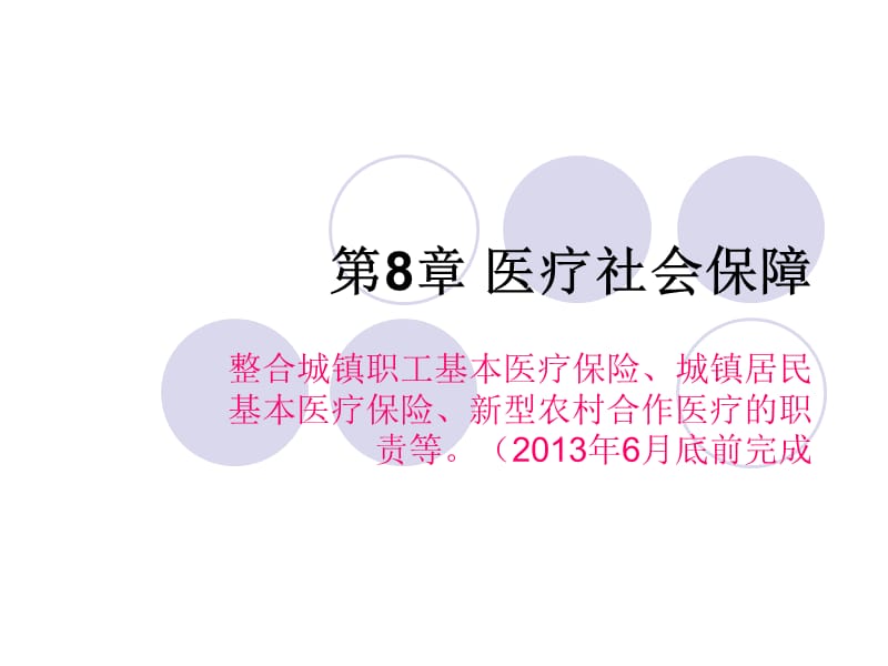 《医疗社会保障》PPT课件.ppt_第1页