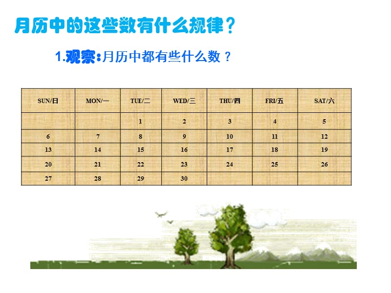 《月历中的数学》PPT课件.ppt_第2页