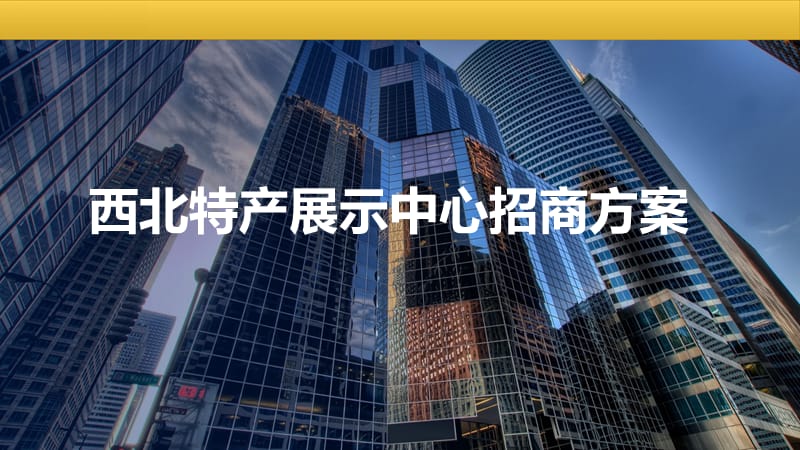 西北特产展示中心招商方案.ppt_第1页