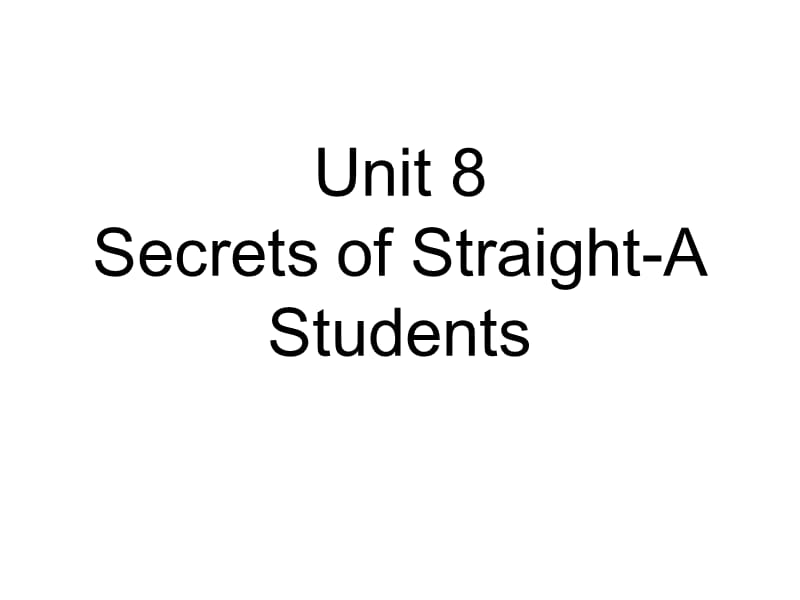 综合英语SecretsofStraight-AStudents.ppt_第1页