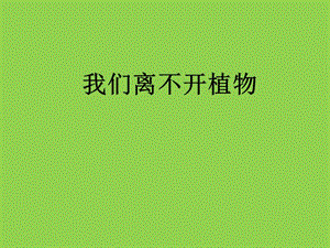 《我們離不開植物》PPT(修訂版).pptx