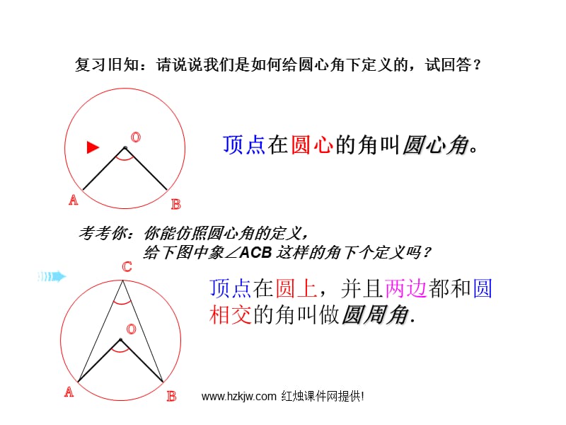 新人教版九年级上圆周角课件.ppt_第2页