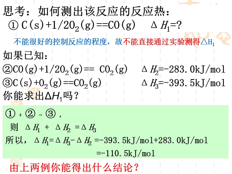 高中化学选修四第三节化学反应热的计算.ppt_第3页