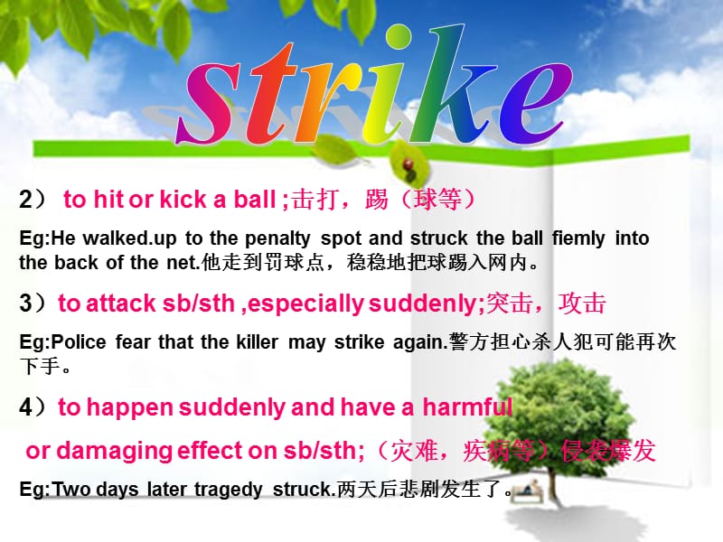 综英词语讲解之strike英文版.ppt_第3页