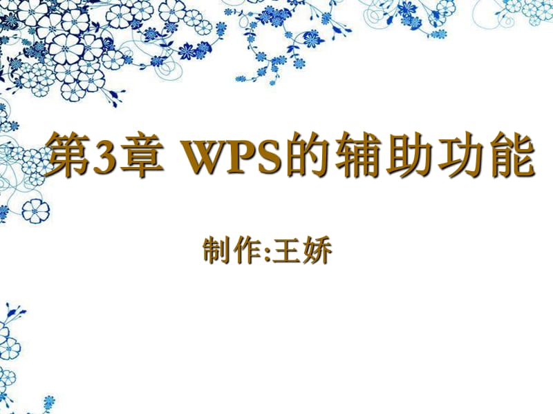 《WPS的辅助功能》PPT课件.ppt_第1页