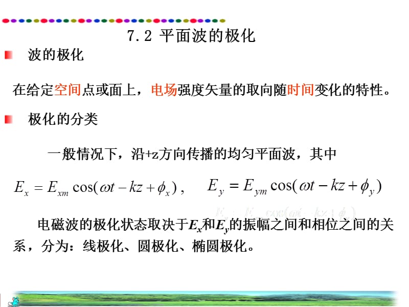 电磁场与电磁波课件7.2波的极化.ppt_第2页