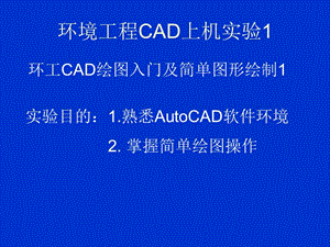 環(huán)境工程CAD上機(jī)實(shí)驗(yàn)1新.ppt