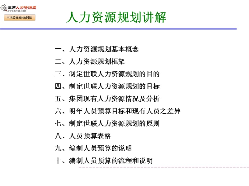 深圳某地产人力资源规划讲解.ppt_第1页