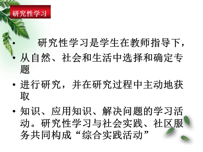 山东省2011高中基本能力复习研究性学习课件人教新课件版.ppt_第2页