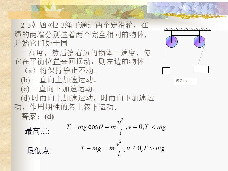 牛顿运动定律作业解答.ppt_第1页