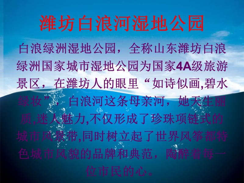 潍坊白浪河湿地公园.ppt_第1页