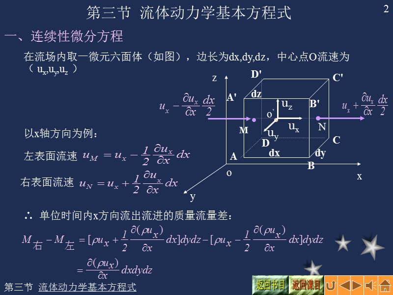 流体力学连续性方程微分形式.ppt_第2页