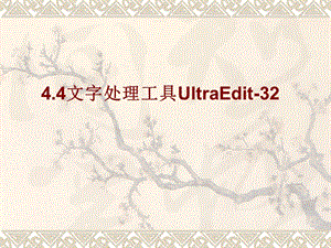 文字處理工具UltraEdit.ppt