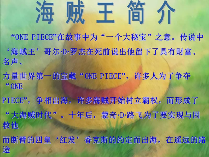 海贼王草帽海贼团人物介绍.ppt_第2页