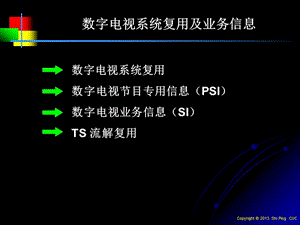 數(shù)字電視系統(tǒng)復用及業(yè)務信息.ppt