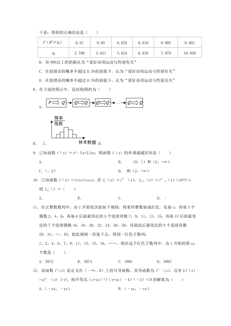 2018-2019学年高二数学下学期期中试题文 (E).doc_第2页