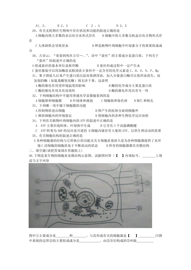 2019-2020学年高一生物12月联考试题.doc_第3页