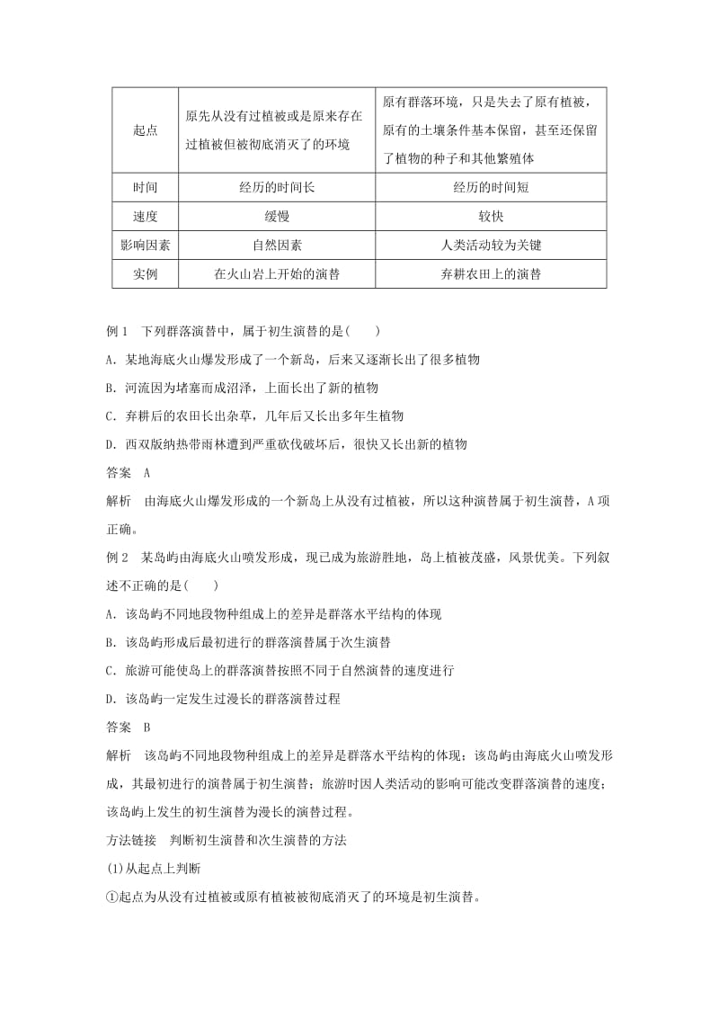 2018-2019版高中生物 第三章 生物群落的演替 第三节 生物群落的演替学案 苏教版必修3.doc_第3页