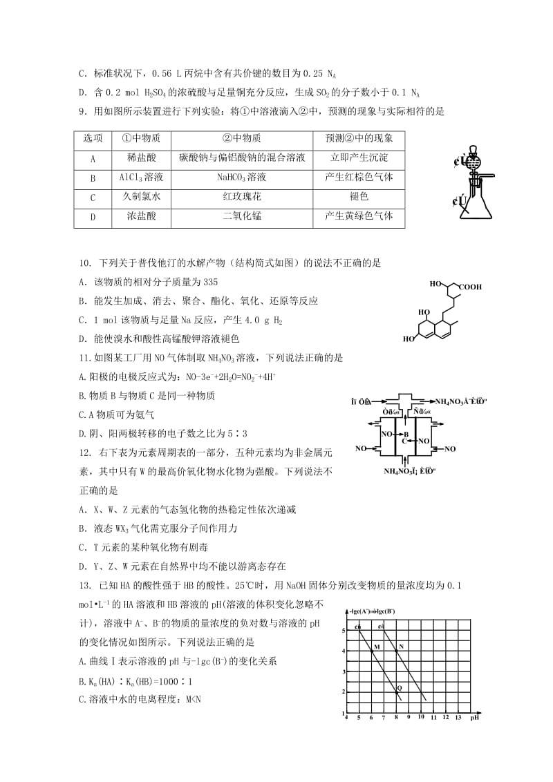 2019届高三理综下学期冲刺试题(三).doc_第3页