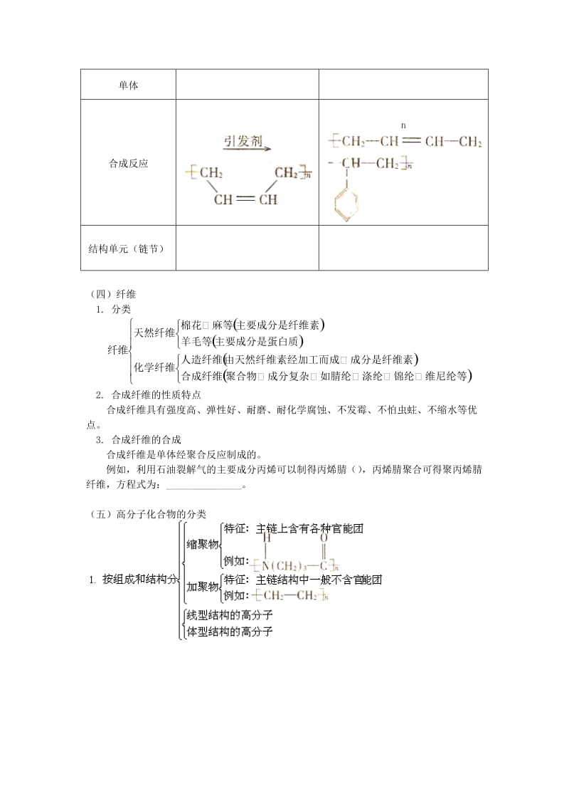 2018高考化学第一轮复习 专题 塑料、橡胶、纤维学案 鲁科版.doc_第3页