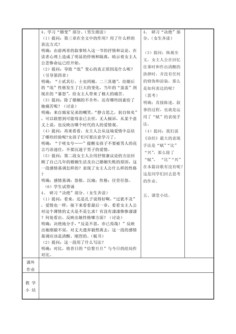 2019版高中语文 第三专题 氓教案2 苏教版必修4.doc_第2页