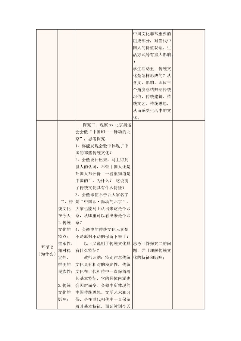 2019-2020学年高中政治上学期第4周 传统文化的继承教学设计1.doc_第3页