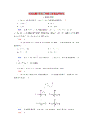 2019屆高考數(shù)學(xué)一輪復(fù)習(xí) 第二章 函數(shù)、導(dǎo)數(shù)及其應(yīng)用 課堂達(dá)標(biāo)14 導(dǎo)數(shù)與函數(shù)的單調(diào)性 文 新人教版.doc