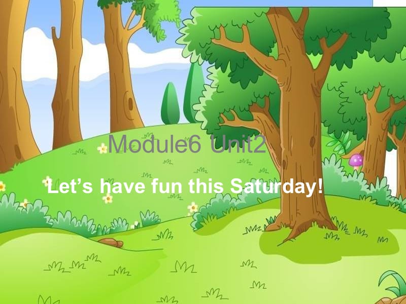 2019春四年级英语下册 Module 6 Unit 2《Let’s have fun this Saturday》课件2 （新版）外研版.ppt_第1页