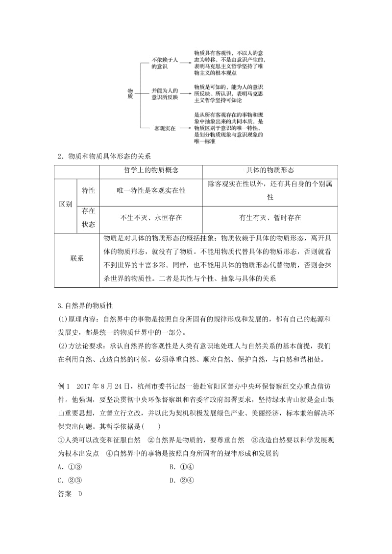 2018-2019版高中政治 第二单元 探索世界与追求真理 第四课 探究世界的本质 1 世界的物质性学案 新人教版必修4.doc_第3页