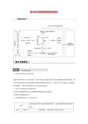 2018-2019版高中生物 第一單元 生物個(gè)體的穩(wěn)態(tài)與調(diào)節(jié) 第二章 動(dòng)物穩(wěn)態(tài)維持及其意義章末整合提升學(xué)案 中圖版必修3.doc