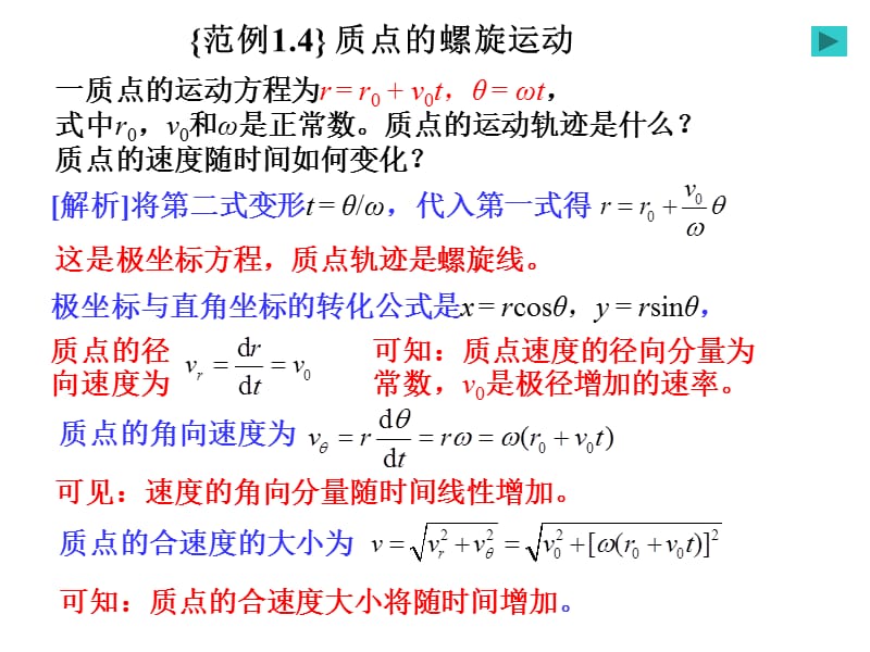 运动学之质点的螺旋运动(动画).ppt_第1页