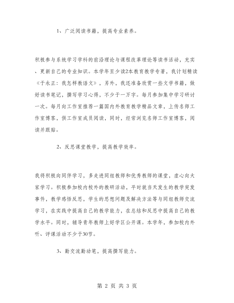 教师个人专业发展研修计划.doc_第2页