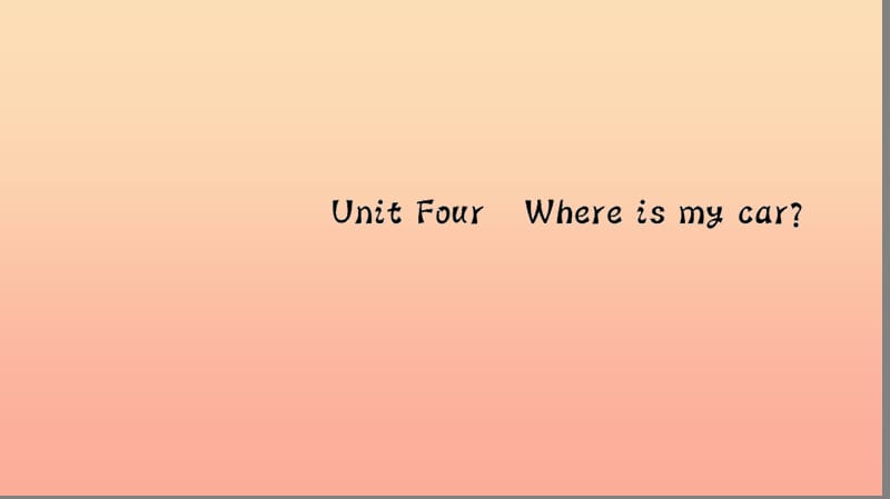 三年級(jí)英語(yǔ)下冊(cè) Unit 4 Where is my car Part B（第一課時(shí)）習(xí)題課件 人教PEP版.ppt_第1頁(yè)