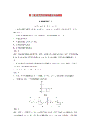 2018-2019高中物理 第2章 研究勻變速直線運動的規(guī)律章末檢測試卷 滬科版必修1.doc