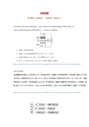 2018-2019學(xué)年高中化學(xué)（期末復(fù)習(xí)備考）每日一題 化學(xué)電源（含解析）新人教版選修4.doc