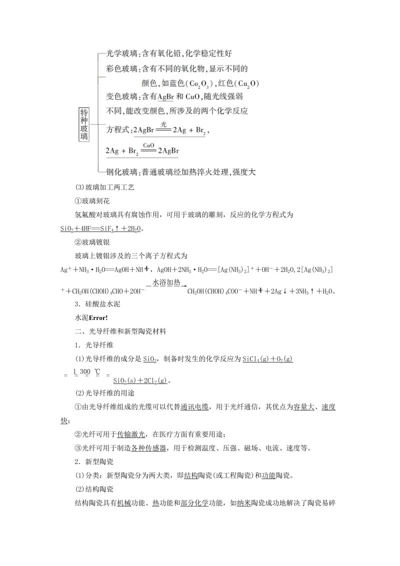 2018-2019学年高中化学 专题3 丰富多彩的生活材料 第2单元 功能各异的无机非金属材料学案 苏教版选修1 .doc_第2页