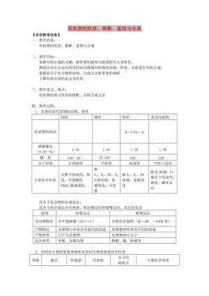 2018年高考化學(xué)第一輪復(fù)習(xí) 專題 有機物的性質(zhì)、推斷、鑒別與合成學(xué)案 蘇教版.doc