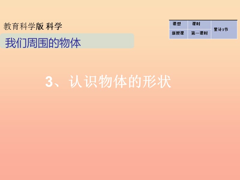 一年級科學(xué)下冊 我們周圍的物體 1.3《認(rèn)識物體的形狀》課件 教科版.ppt_第1頁