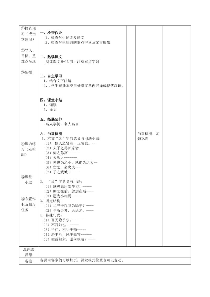 2019版高中语文 1.2 当仁不让于师(第三课时)教案 新人教版选修《先秦诸子选读》.doc_第2页