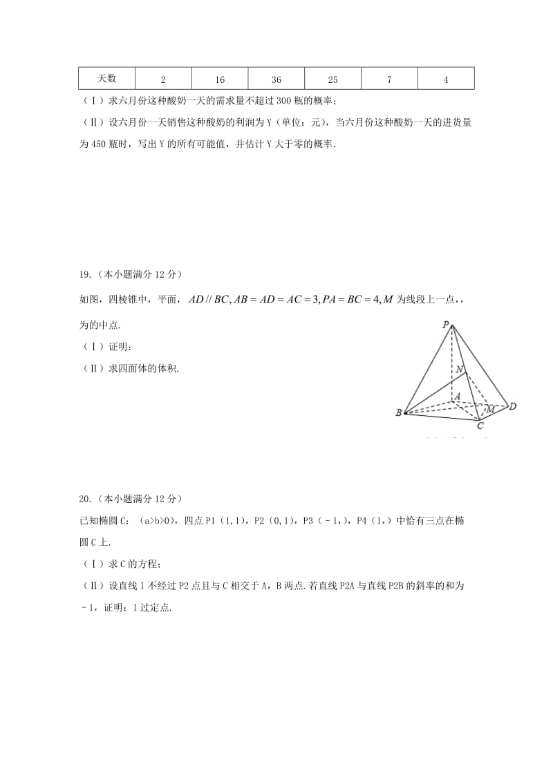 2019-2020学年高二数学零诊模拟试题文.doc_第3页