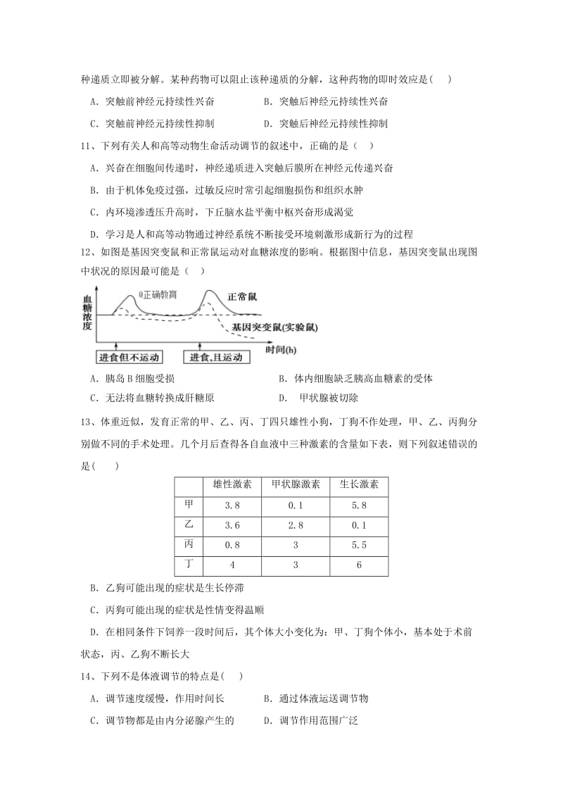 2019-2020学年高二生物9月月考试题.doc_第3页