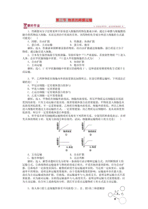 2018-2019學(xué)年高中生物 第三章 生物群落的演替 第三節(jié) 物質(zhì)的跨膜運(yùn)輸課時(shí)作業(yè) 蘇教版必修3.doc