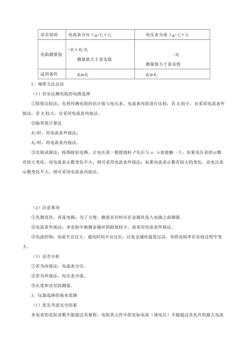 2019年高考物理 高频考点解密 专题15 电学实验教学案.doc_第2页