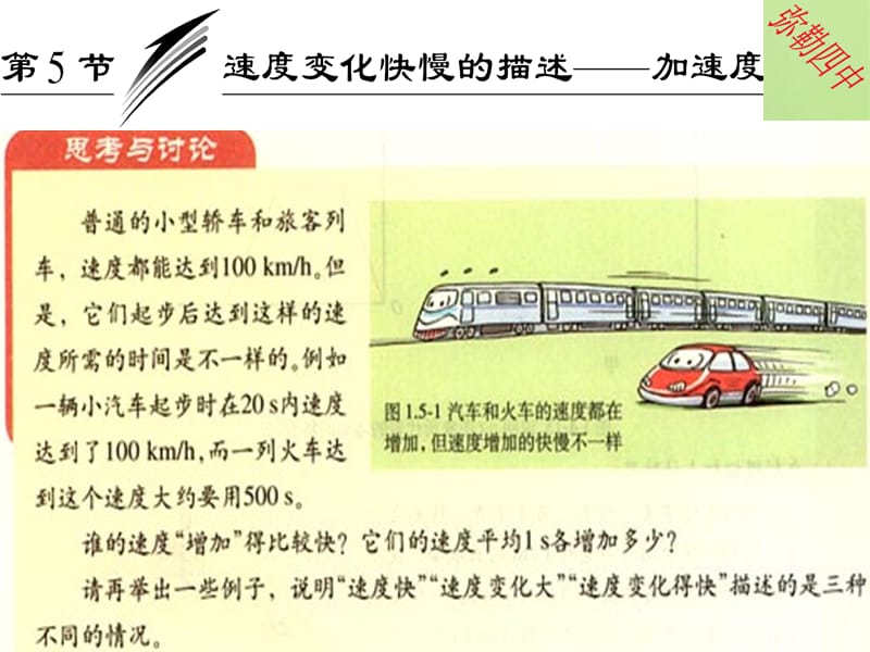 速度變化快慢的描述—加速度.ppt_第1頁