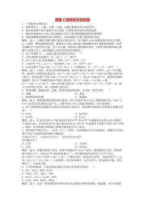 2018年秋高中化學(xué) 主題3 物質(zhì)的檢測 課題1 物質(zhì)組分的檢驗練習(xí) 魯科版選修6.doc