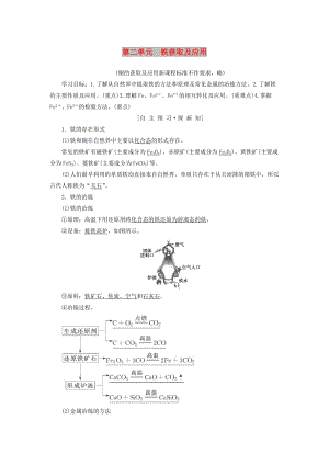 2018-2019學(xué)年高中化學(xué) 專題3 從礦物到基礎(chǔ)材料 第2單元 鐵獲取及應(yīng)用學(xué)案 蘇教版必修1.doc