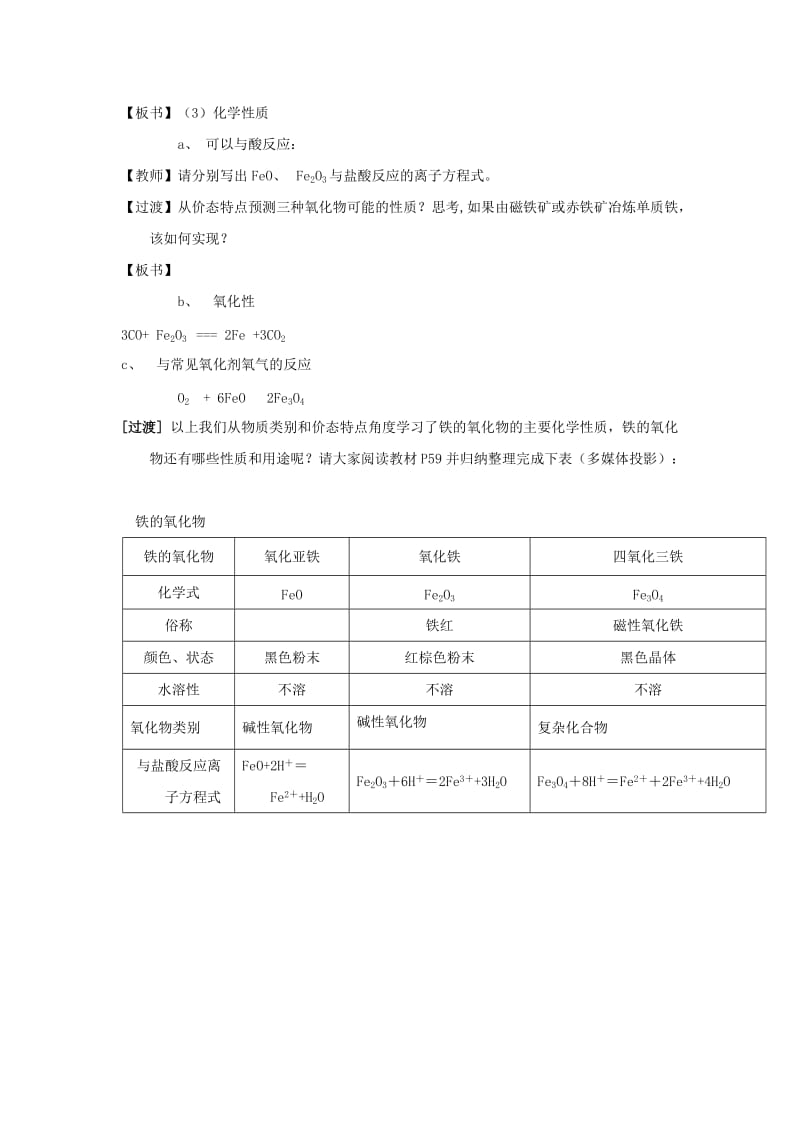 2018-2019学年高中化学 专题3.2.3 铁的重要化合物教学案 新人教版必修1.doc_第2页